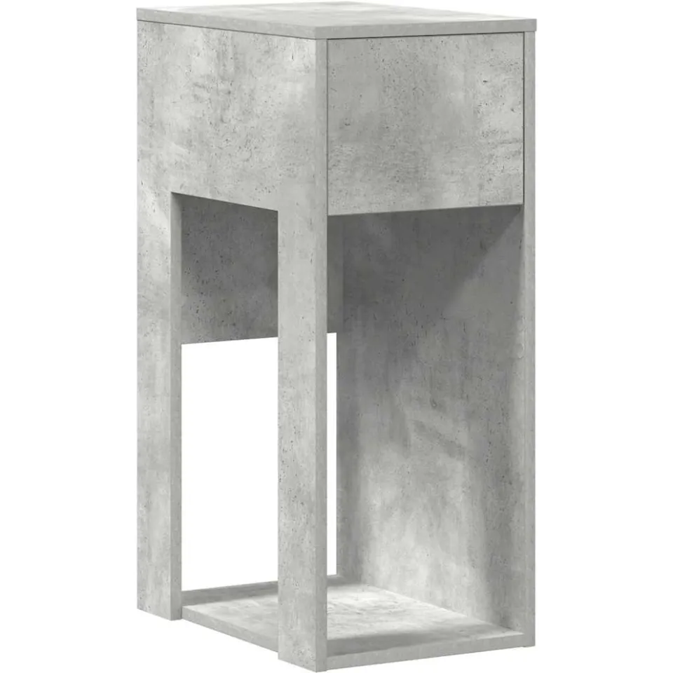 vidaXL Computertorenstandaard met lade 30x44x74 cm betongrijs grijs, foto 3