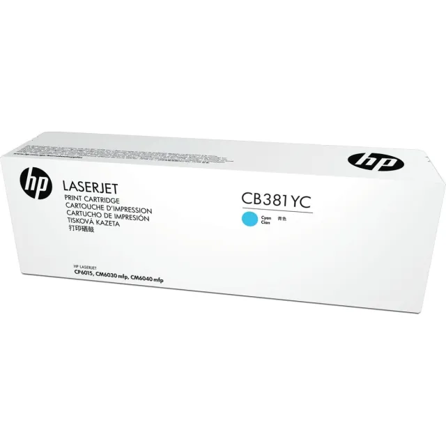 HP Tonercartridge Hp 824y Cb381yc Contract 31k Blauw Cyaan