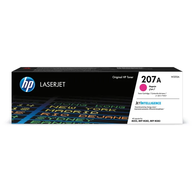 Hp toner 207A, 1.250 pagina's, OEM W2213A, magenta