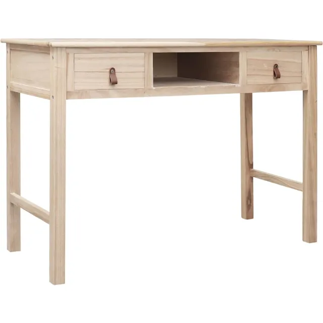 vidaXL Schrijftafel 110x45x76 cm hout naturel Bruin