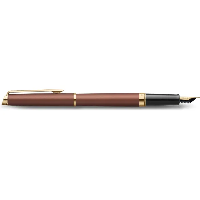 Waterman Hémisphère Metalic vulpen, medium, koperrood GT, giftbox