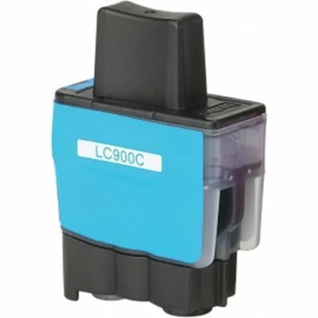 InktDL Huismerk geschikt voor Brother LC-900 inktcartridge Cyaan - DCP-120C - DCP-115C - DCP-117C - DCP-310 - DCP-340CW - MFC-3340 - MFC-410 - MFC-420 - MFC-425 - MFC-5440 - MFC-5840 - MFC-610 - MFC-620 - MFC-640