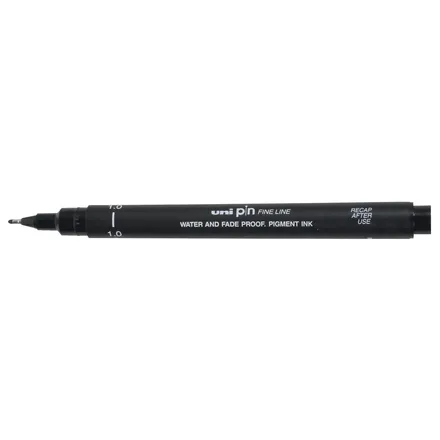 Uni-ball Fineliner Uni-ball Pin 1mm zwart
