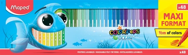 Maped Kleurstift Maped Color'Peps Ocean doos à 48 kleuren