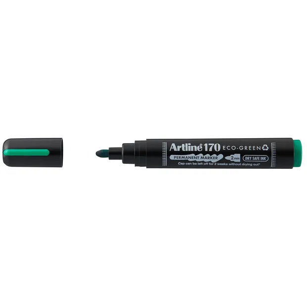 Artline Permanent marker Artline 170 Dry Safe Eco rond medium groen