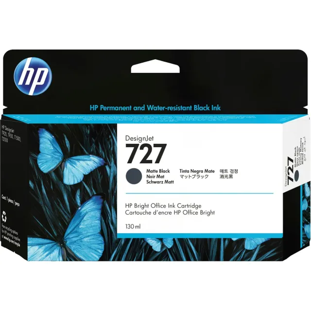 HP 727 - Inktcartridge / Mat Zwart (B3P22A)