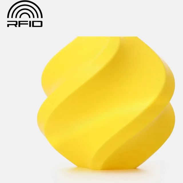 BAMBU LAB PETG Basic 3D Printer Filament - 1.75mm - 1kg - Yellow (Geel) - Incl. Spool