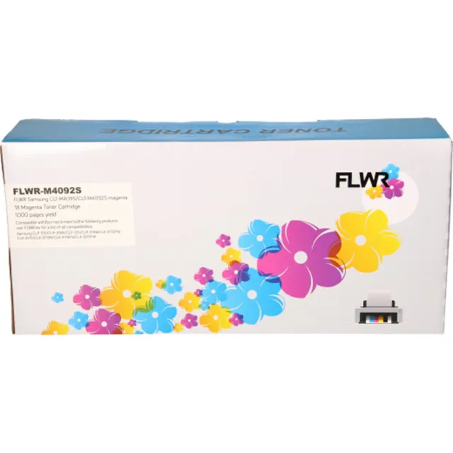 FLWR Toner / CLT-M4092S / Magenta - Geschikt voor Samsung