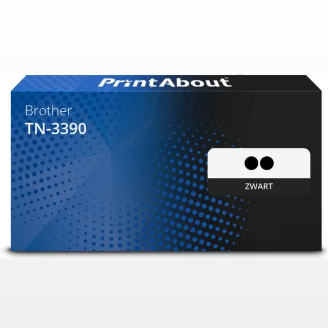 PrintAbout Alternatief voor de Brother TN-3390 / Zwart / 2 Pack