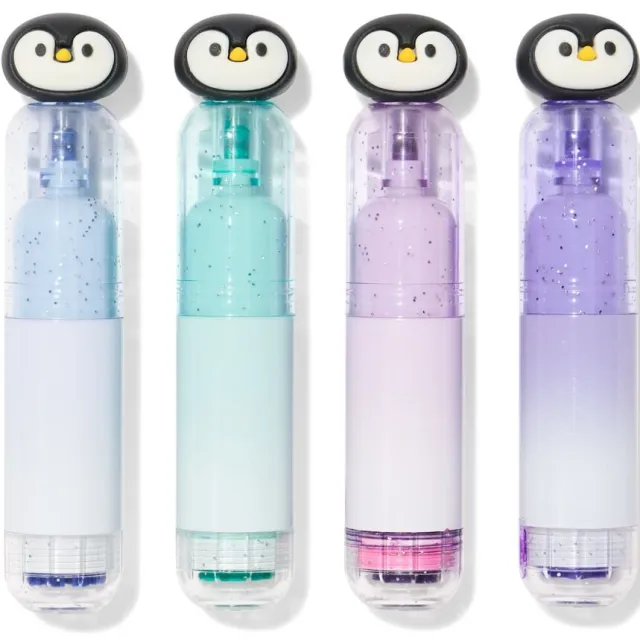 HEMA Mini glitterstiften pinguïn - 4 stuks (multicolor)