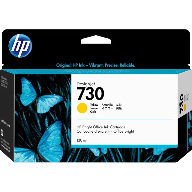 HP Original Ink Cartridge HP 730 Yellow Geel