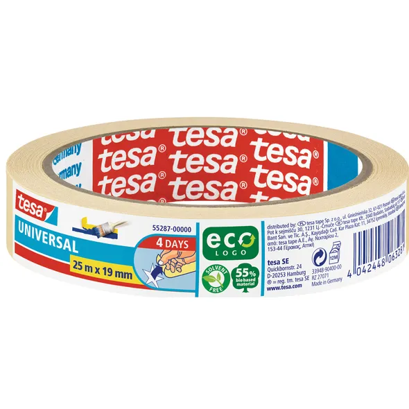 Tesa Afplaktape tesa® Economy 25mx19mm geel