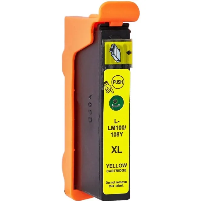 Inktkeuze LE-100XL Y 14N1071E Geel Huismerk Inktcartridge | Compatible met Lexmark 100XL 14N1071E Y | Geschikt voor Lexmark Genesis s815 / Genesis s816 / Impact S 305 / Impact s300 / Impact s301 / Impact s302 / Impact s308 / Interact S 605 / Interact s602
