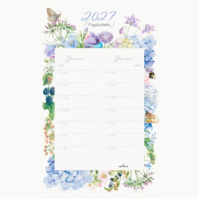 Hallmark Schildkalender 2027 Marjolein Bastin 210x340mm nederlands