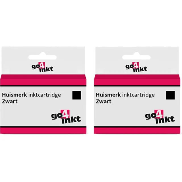 Go4inkt compatible met Epson 24(XL) twin pack inkt cartridges zwart bk - 2 stuks 2x Zwart