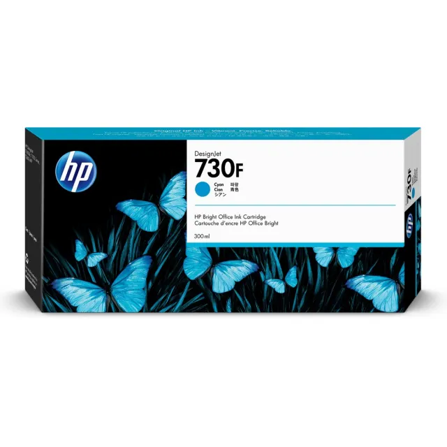 HP 730F cyaan DesignJet-inktcartridge, 300 ml