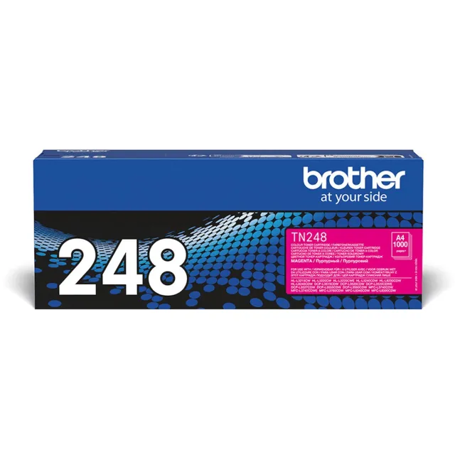 Brother toner, 1.000 pagina's, OEM TN-248M, magenta 4 stuks