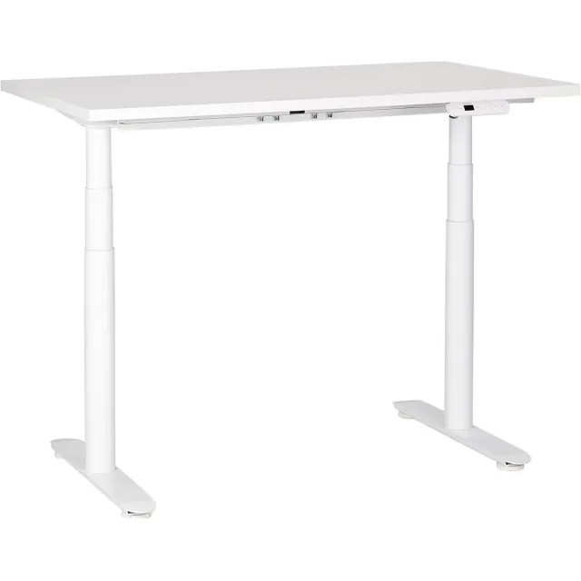 Beliani DESTINAS - Elektrisch Verstelbaar bureau - Wit - 120 cm - Spaanplaat