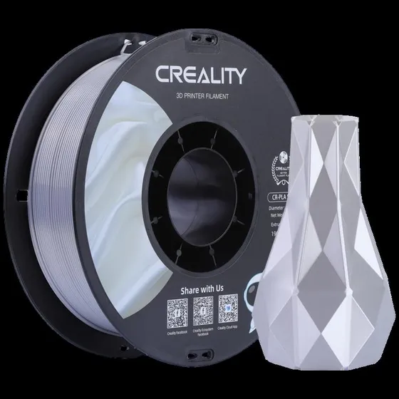 Creality 3D Filament Creality PLA 1.75mm Silk zilver 1kg