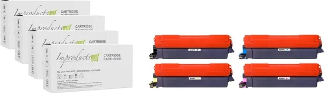 Improducts TN248 XL Toner Geschikt voor Brother TN-248 TN-248XL Multipack BK C M Y - 4 kleuren Extra Hoge Capaciteit