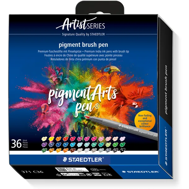 Staedtler Brushpen Staedtler PigmentArts set à 36 kleuren