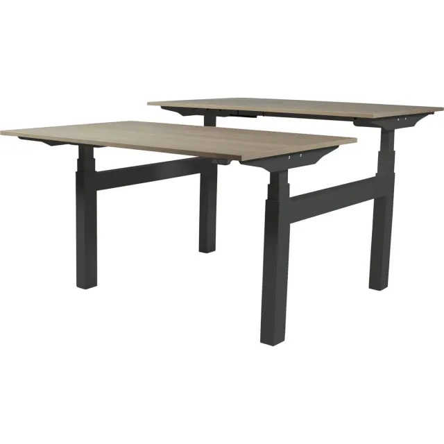 Schaffenburg Zit Sta Bureau (2pp) - Elek 140x80/80 robson - zw frame Zwart (RAL9005)/Robson Eiken
