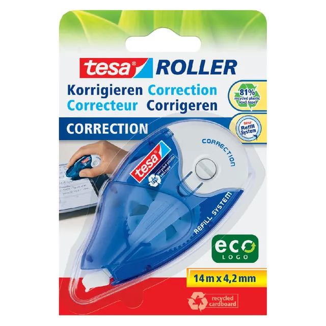 Tesa Correctietape tesa® ecoLogo® 4,2mmx14m navulbaar op blister