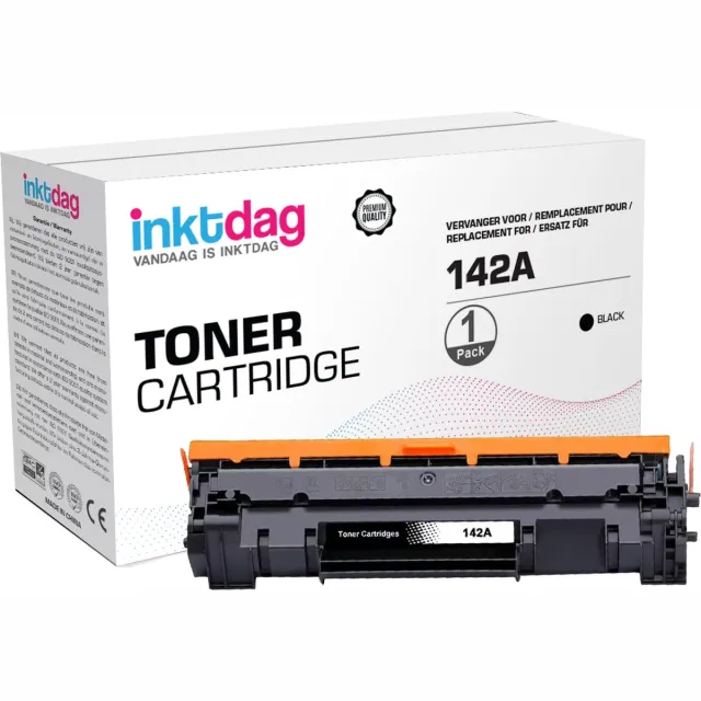 inktdag 142A 142X Toner (with Chip) Compatible with hp 142a toner zwart W1420A W1420X Zwart for HP Laserjet MFP M140W Laserjet MFP M140 M139 M110W M110 Toner - 1 Black 1 x Zwart