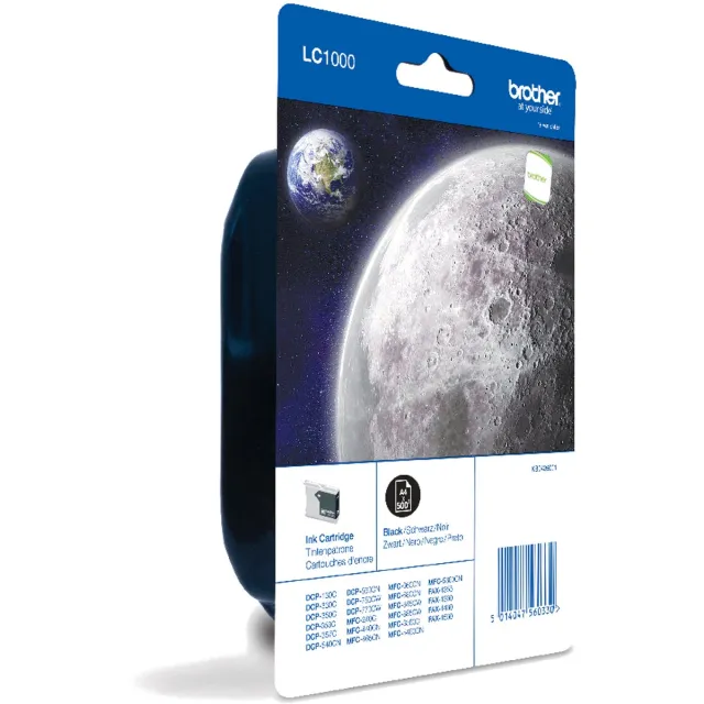 Brother LC1000BKBP inktcartridge 1 stuk(s) Origineel Zwart