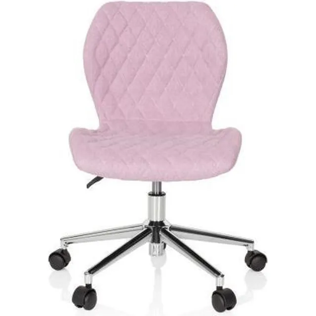 hjh office Bureaustoel - Kinderen - Stof - Roze - JOY II