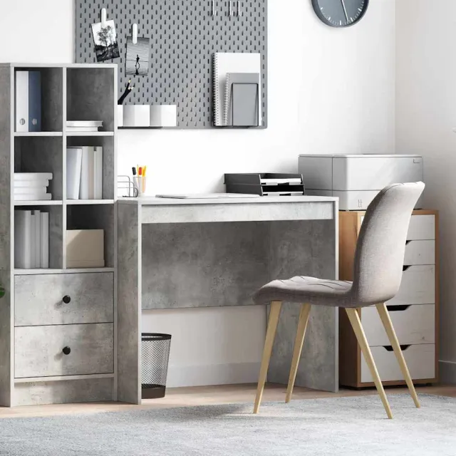 vidaXL Bureau Beton Grijs 90 x 50 x 76 cm, foto 2