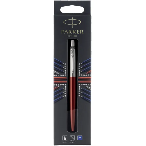 Balpen Parker Jotter Kensington red CT medium blister à 1 stuk