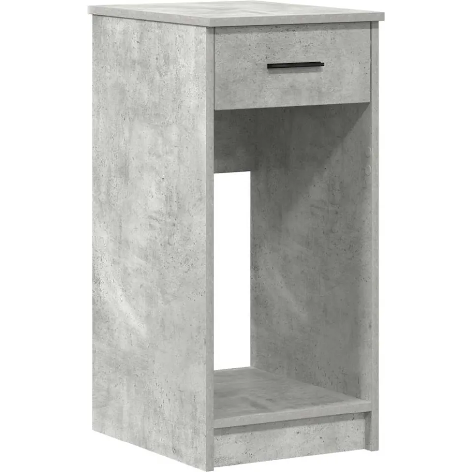 vidaXL Computertorenstandaard met lade 35x45x77 cm betongrijs