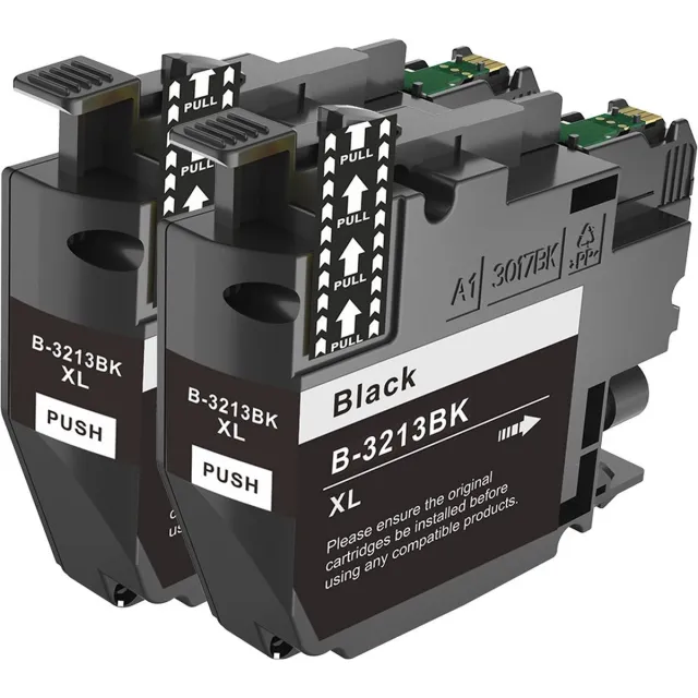 Inktkenners Inktcartridges Geschikt voor Brother LC3213 | Multipack van 2x zwart Geschikt voor Brother MFC-J491DW, MFC-J497DW, DCP-J572DW, MFC-J890DW, MFC-J895DW, DCP-J772DW ,DCP-J774DW