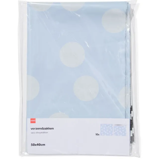 HEMA Verzendzakken 50x40cm stippen - 10 stuks