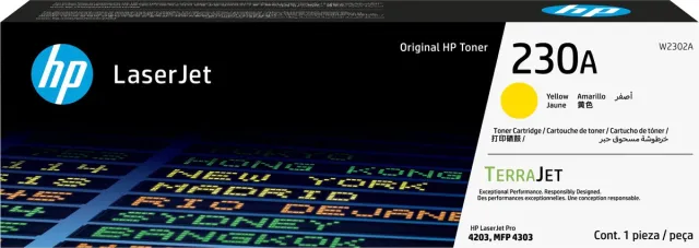 HP 230A Yellow Original LaserJet Toner Cartridge Geel