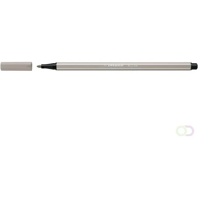 Stabilo Viltstift STABILO Pen 68/93 medium warm grijs