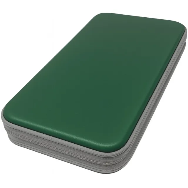 Purepeak CD Hoes Opbergmap - DVD Hoesjes Case - Opslag voor 96 CD's - Auto Map - Donkergroen