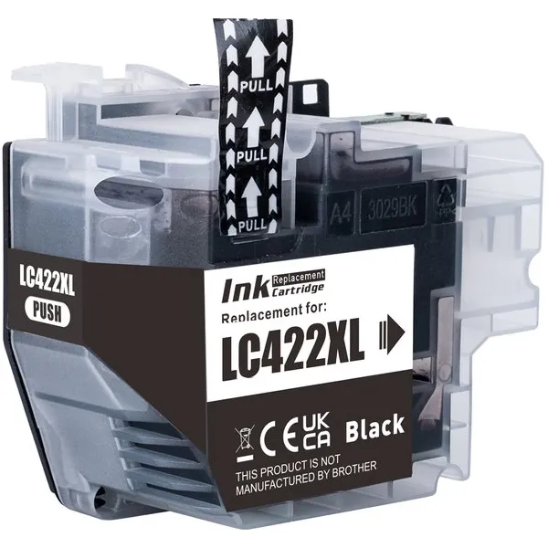 Inktkenners Inktcartridge Geschikt voor Brother LC-422XL - 1x Zwart | Geschikt voor Brother MFC-J5340DW, MFC-J5345DW, MFC-J5740DW, MFC-J6540DW, MFC-J6940DW