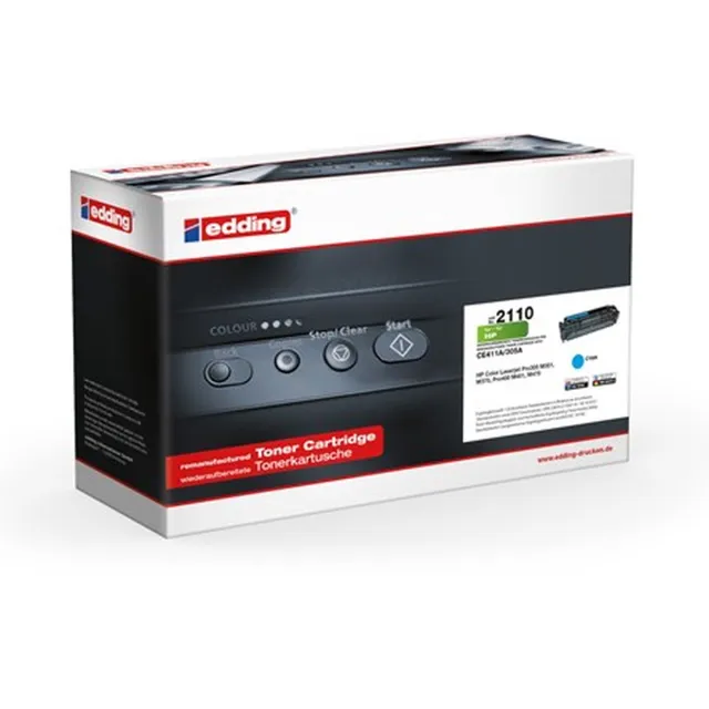Edding Toner vervangt HP 305A (CE411A) Compatibel Cyaan 2600 bladzijden EDD-2110 18-2110 Kleurloos