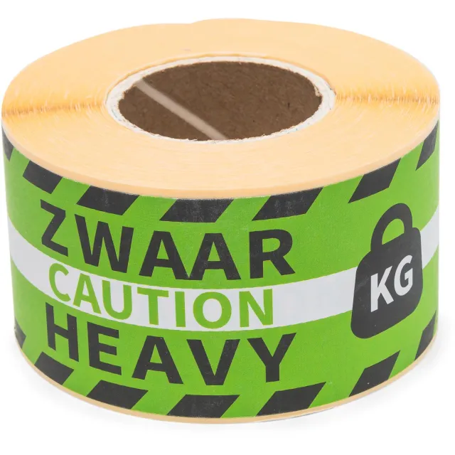 rillprint etiketten Zwaar, ft 46 x 125 mm, rol van 250 stuks groen