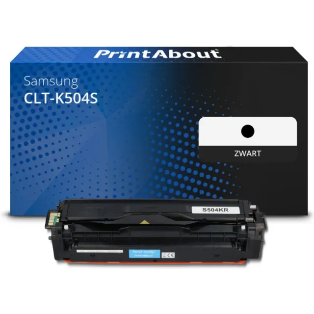 PrintAbout huismerk Toner CLT-K504S (SU158A) Zwart Geschikt voor Samsung