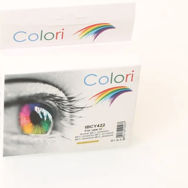 Colori huismerk inkt cartridge geschikt voor Brother LC422Y Geel MFC-J5340DW MFC-J5345DW MFC-J5740DW MFC-J6540DW MFC-J6940DW