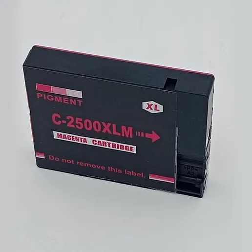 KATRIZ huismerk inkt voor|Canon PGI 2500XLM (Pigment ink)|23,5ml | Met chip Magenta