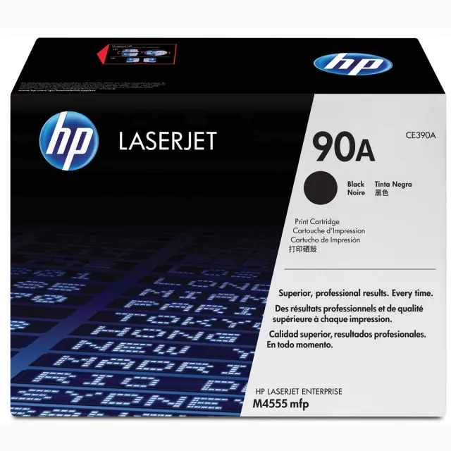 Hp toner 90A, 10 000 pagina's, OEM CE390A, zwart
