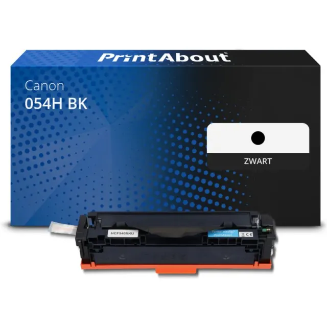 PrintAbout huismerk Toner 054H BK Zwart Hoge capaciteit Geschikt voor Canon