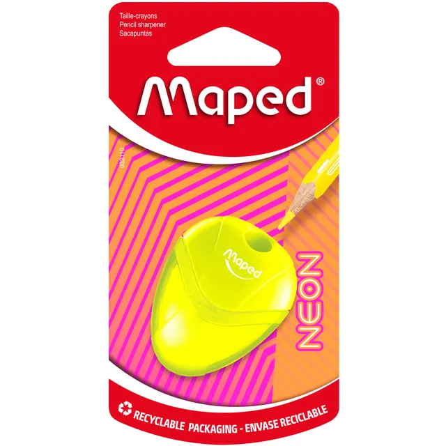 Maped Puntenslijper Maped Neon Igloo 1-gaats assorti