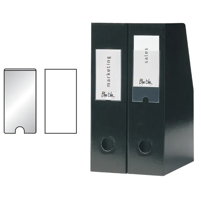 3L Etikethouder Djois 55x150mm zelfklevend transparant 6 stuks