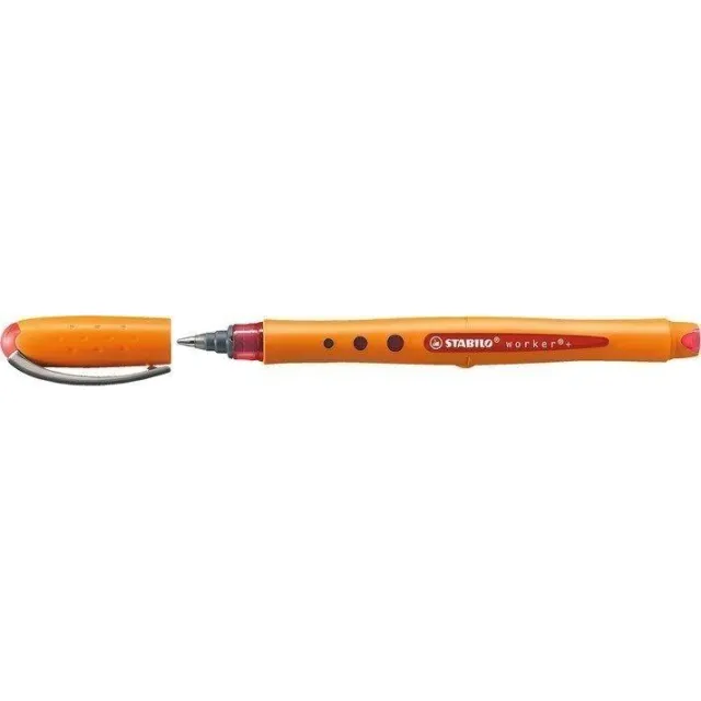 Stabilo Rollerpen STABILO worker 2018/40 medium rood