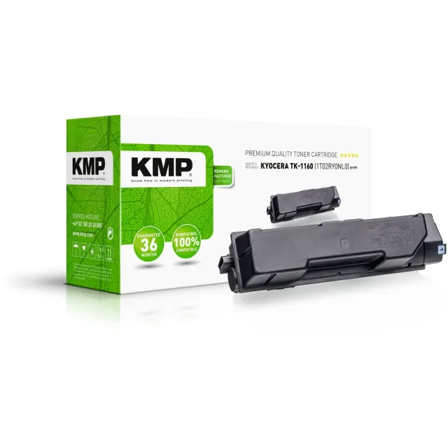 KMP Toner vervangt Kyocera TK-1160 Compatibel Zwart 8200 bladzijden K-T77 2913,0000